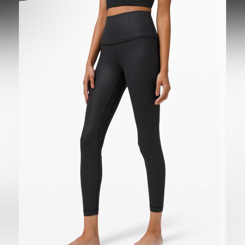 Lululemon Align Pant 28” | Lattice Work Emboss Black | Size 4